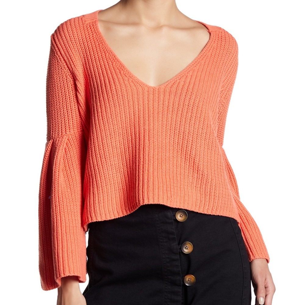 Free People Damsel Ribbed Knit Pullover